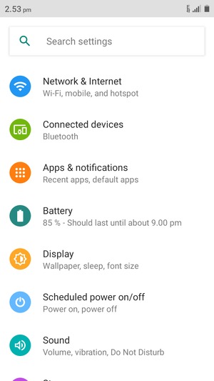 Select Network & Internet