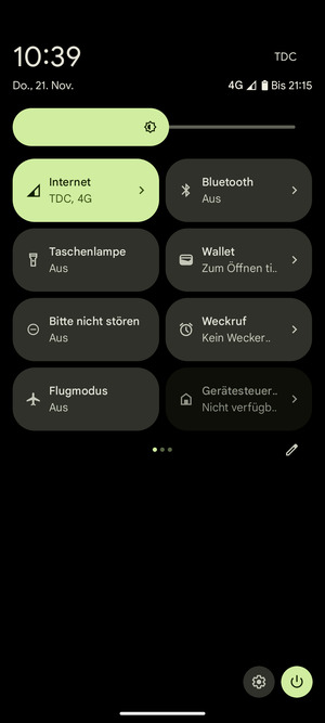 Streifen Sie nach links