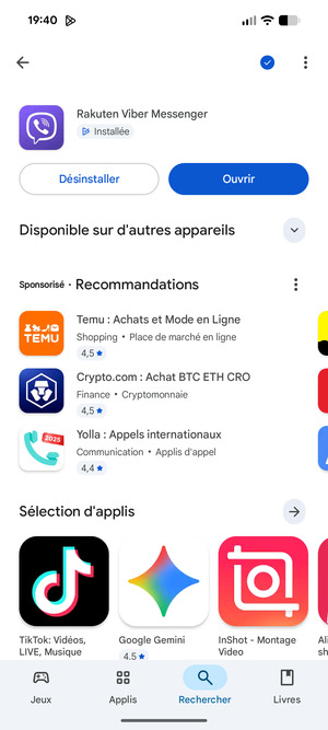 Sélectionnez Ouvrir