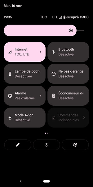 Régler la luminosité au niveau souhaité