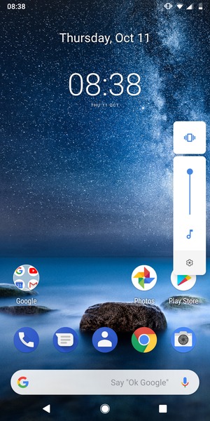 Select Vibrate to change to silent mode