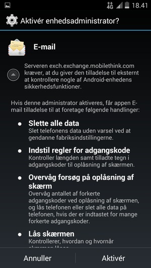 Vælg Aktiver