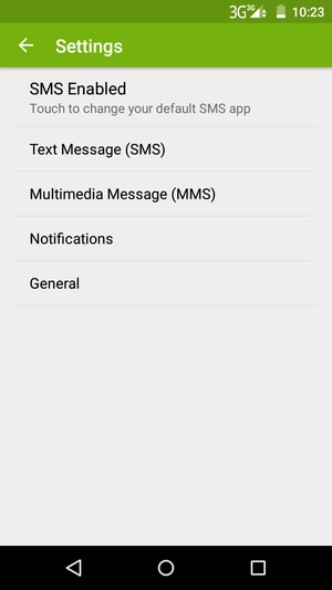 Select Text Message (SMS)