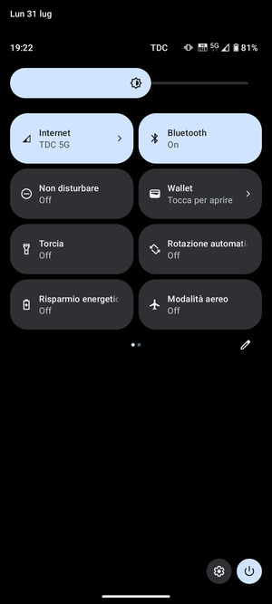 Disattiva Bluetooth