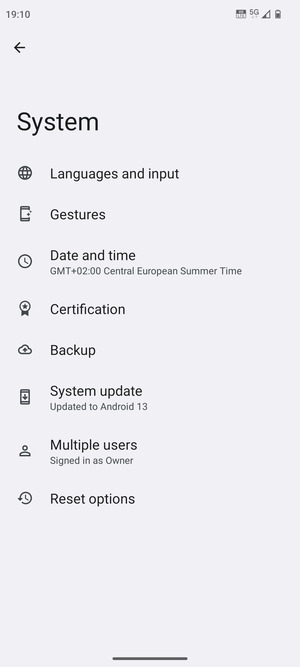 Select System update