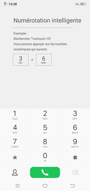 Appuyez longuement sur le numéro 1