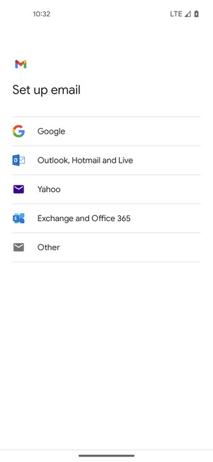 Select Outlook, Hotmail and Live