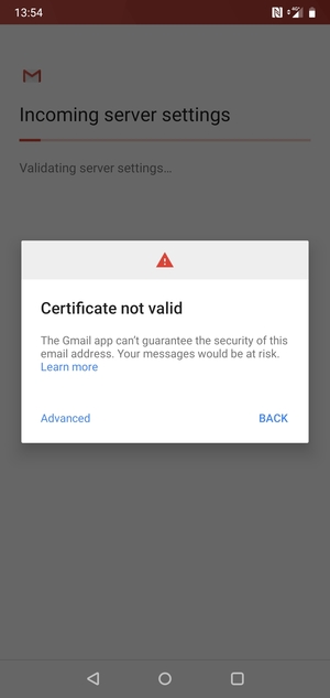 Select BACK