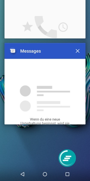 Wählen Sie das Symbol Löschen, um alle laufende Apps zu schließen