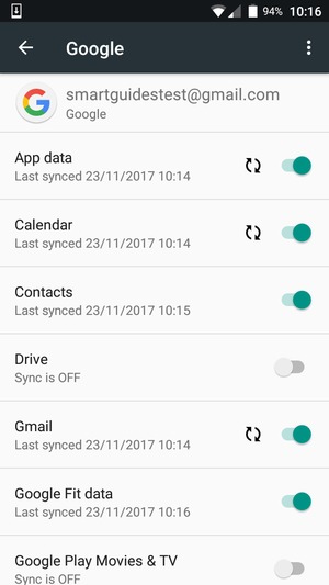 Your information will be synchronised