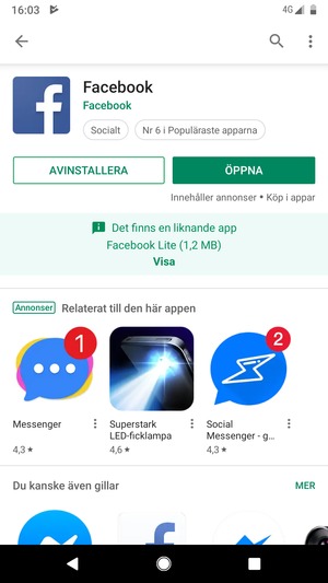 Välj ÖPPNA