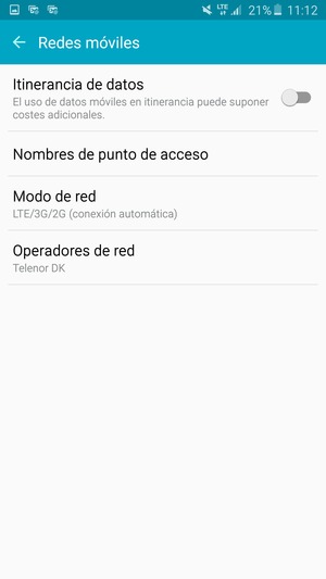 Seleccione Nombres de punto de acceso