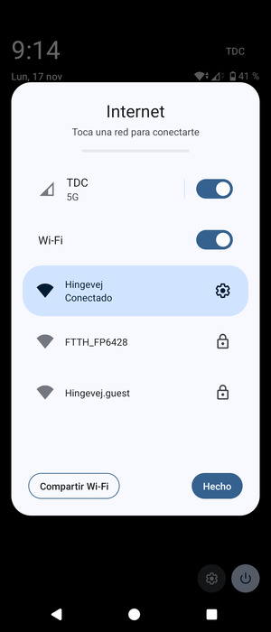 Desactive Wi-Fi