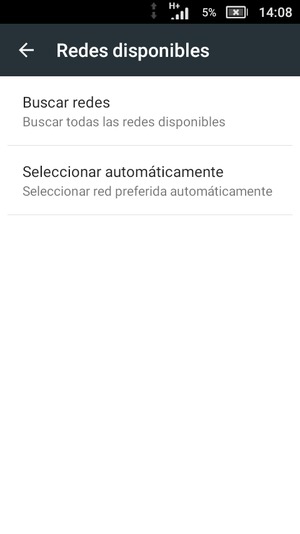 Seleccione Buscar redes