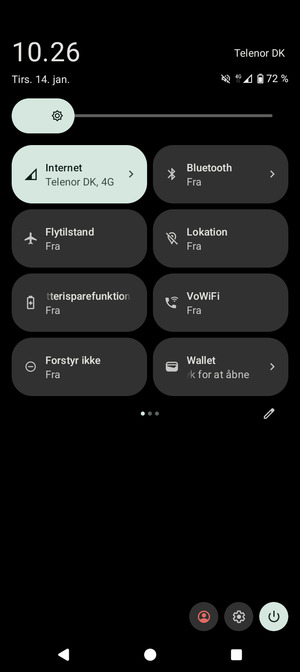 Vælg Batterisparefunktion