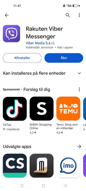 Vælg Åbn