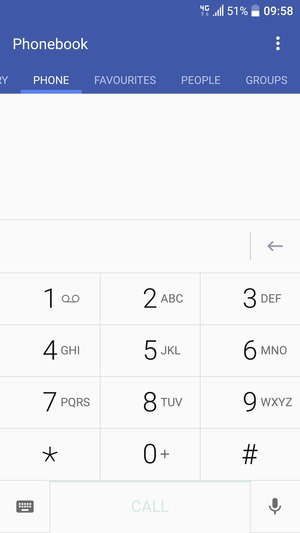 Press and hold the number 1
