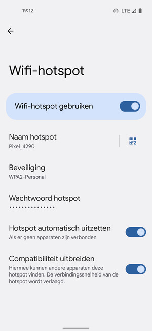 Uw telefoon is nu geïnstalleerd voor gebruik als modem