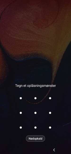 Din telefon er nu sikret med en skærmlås