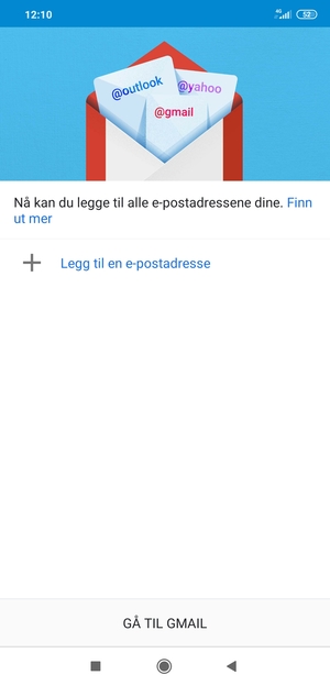 Velg Legg til en e-postadresse