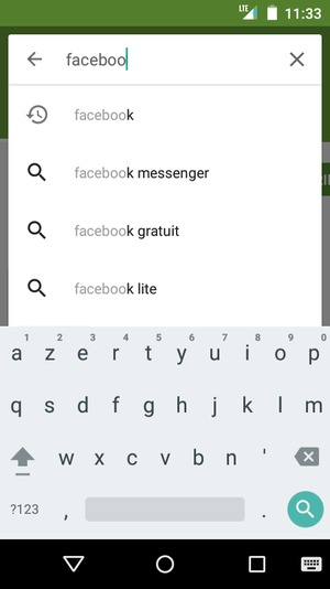 Saisissez le nom de l'appli et sélectionnez Rechercher