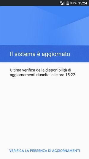 Seleziona VERIFICA LA PRESENZA DI AGGIORNAMENTI