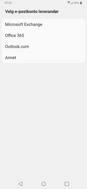 Velg Annet