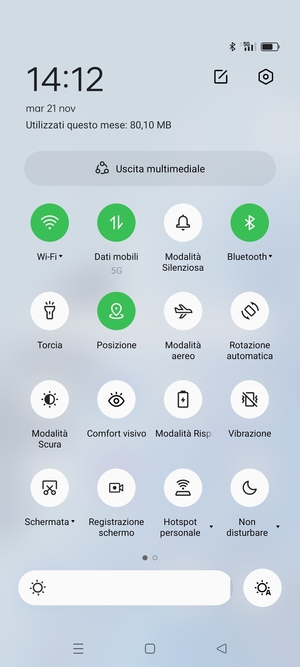 Disattiva Wi-Fi e Bluetooth