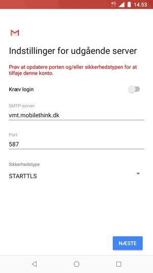 Vælg Sikkerhedstype