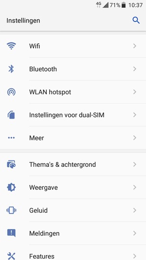 Selecteer Instellingen voor dual-SIM