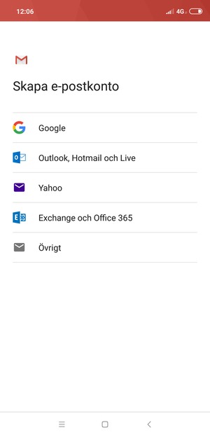 Välj Google