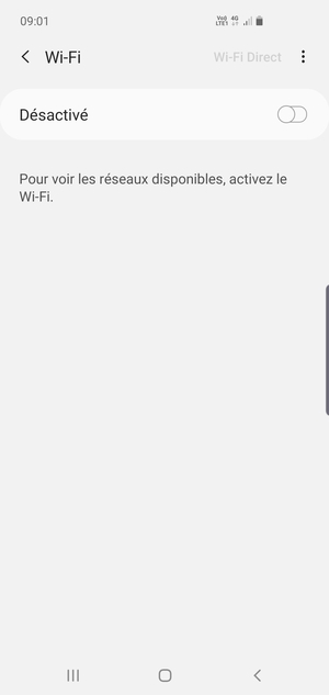 Activer le Wi-Fi