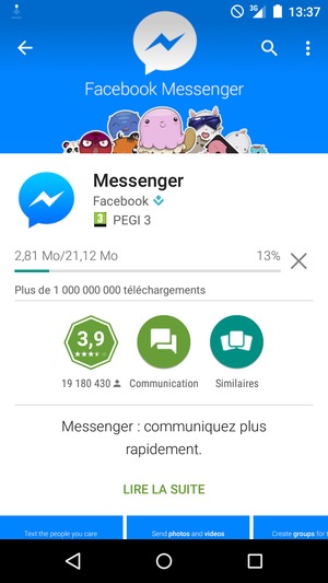 Veuillez attendre la fin de la procédure d'installation