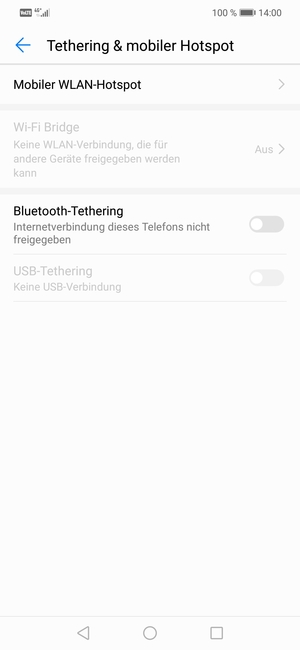 Wählen Sie WLAN-Hotspot / Mobiler WLAN-Hotspot