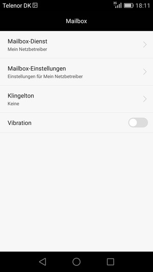 Wählen Sie Mailbox-Dienst