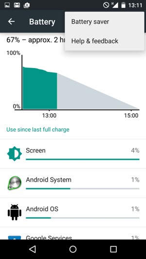 Select Battery saver