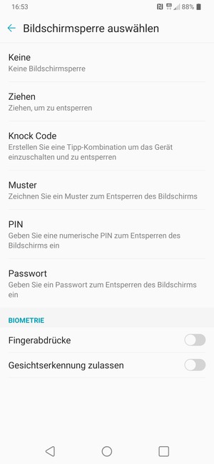 Wählen Sie Muster