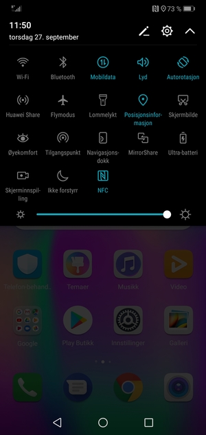 Slå av Posisjoninformasjon