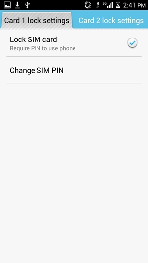 Select Change SIM PIN