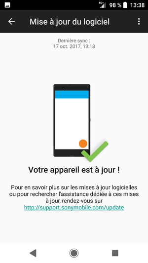 Sélectionnez le bouton du Menu