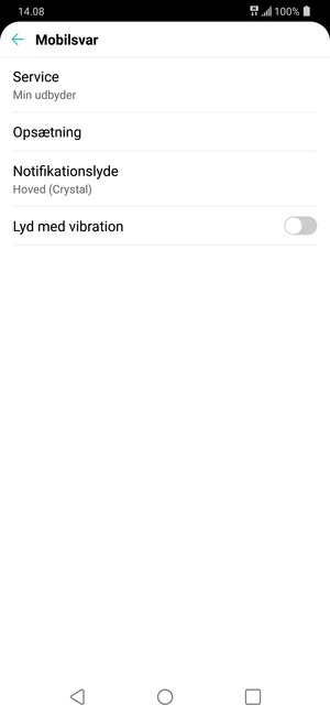 Vælg Opsætning