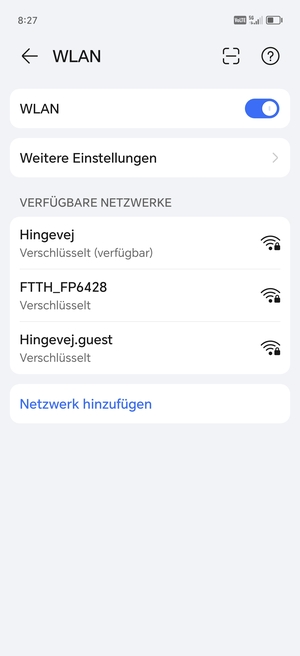 Wählen Sie das Wireless-Netzwerk, zu dem Sie eine Verbindung herstellen möchten