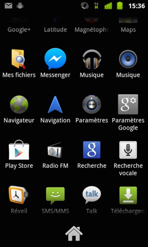 Faites défiler et sélectionnez Paramètres