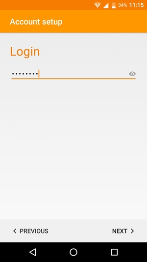 Enter your password and select NEXT