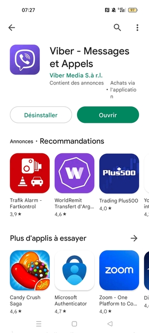 Sélectionnez Ouvrir