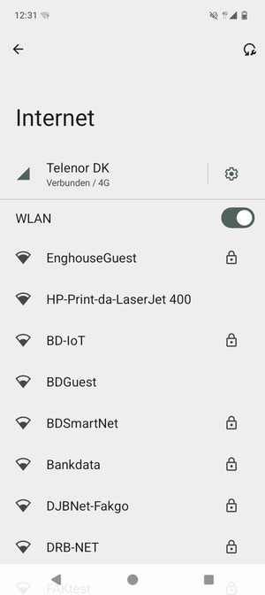 Wählen Sie das Wireless-Netzwerk, zu dem Sie eine Verbindung herstellen möchten