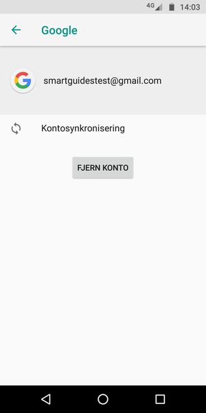 Velg Kontosynkronisering