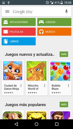 Seleccione la barra de Búsqueda