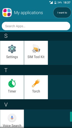 Scroll to and select Settings