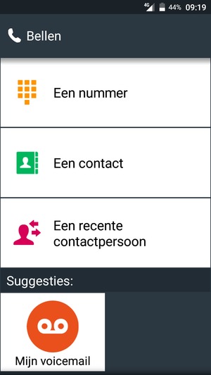 Selecteer Mijn voicemail
